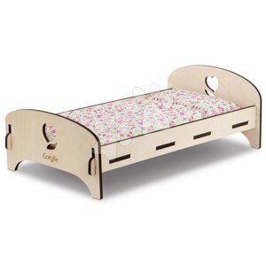 Dřevěná postýlka Wooden Bed Floral Corolle pro 30–36 cm panenku