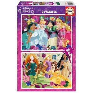 Puzzle Disney Princess Educa 2 x 48 dílků od 4 let