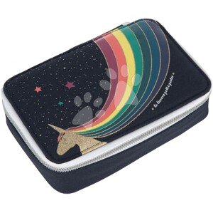 Školský peračník Pencil Box Filled Unicorn Gold Jeune Premier ergonomický luxusné prevedenie 20*7 cm JPPF023129