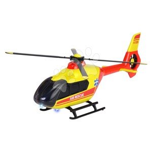 Helikoptéra záchranná Airbus H135 Rescue Helicopter Majorette kovová se zvukem a světlem délka 25,5 cm