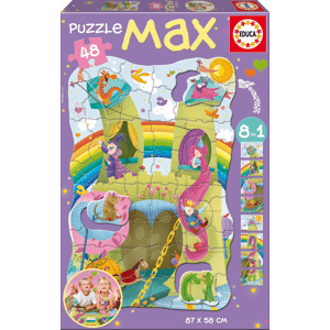 Dětské puzzle Giant Princezna a rytíř Educa 48 dílů 15902 barevné