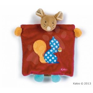 Kaloo plyšová myš Colors-Doudou Puppet Mouse Squirrel 963263 červená