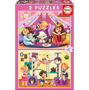 Educa Detské puzzle Pyžamová párty 17148