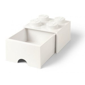 Lego® úložný box 250x252x181 se šuplíkem bílý