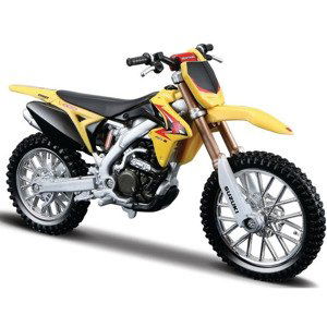 Burago kovový model motorky suzuki rm-z450 1:18 černožlutá