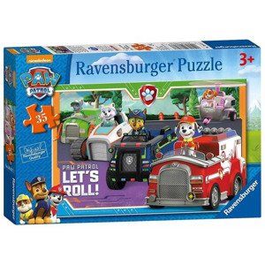 Ravensburger 08617 puzzle tlapková patrola v autech 35 dílků