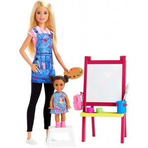 Barbie povolání herní set učitelka umění, mattel gjm29