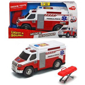 Ambulance 30 cm s nosítky, světlo, zvuk, dickie