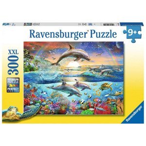 Ravensburger 12895 puzzle ráj delfínů 300 xxl dílků