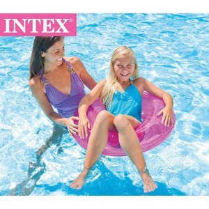 Intex 59260 kruh plovací transparent růžový 76 cm