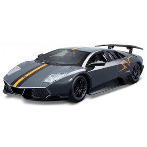 Bburago lamborghini murcielago lp 670-4 sv metallic grey 1:24