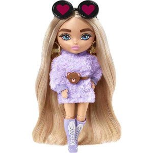 Mattel barbie® extra minis blondýnka s černými brýlemi se srdíčky, hgp66