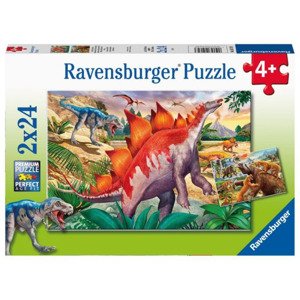 Ravensburger 05179 puzzle svět dinosaurů 2 x 24 dílků