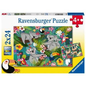 Ravensburger 05183 puzzle koaly a lenochodi 2 x 24 dílků