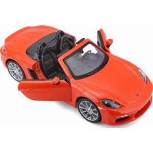 Bburago plus porsche 718 boxster orange 1:24