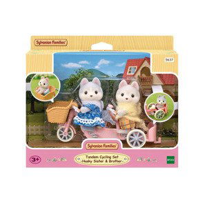 Sylvanian families 5637 tandemové kolo pro husky sourozence