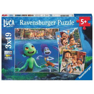 Ravensburger 05571 disney pixar: luca 3x49 dílků