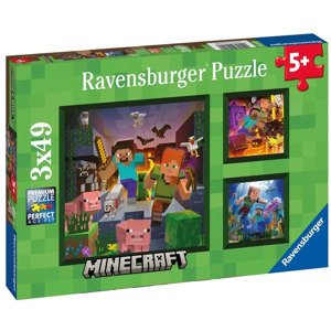 Ravensburger 05621 minecraft biomes 3x49 dílků