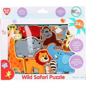 Playgo 1998  puzzle/vkládačka deskové safari