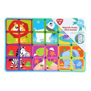 Playgo 90403 puzzle magnetické deskové zvířata