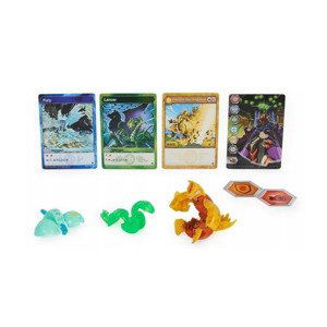 Bakugan trojbalení s true metal figurkou s4 neo dragonoid x nano fury x nano lancer