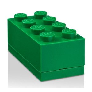 Lego® mini box 45x91x42 tmavě zelený