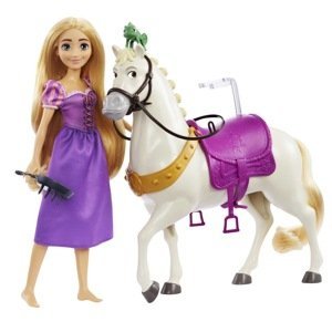 Mattel disney hlw23 princezna locika a kůň  maximus