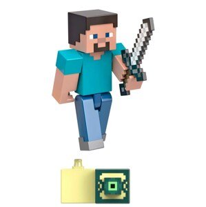 Mattel minecraft postav si portál figurka steve, hmb17