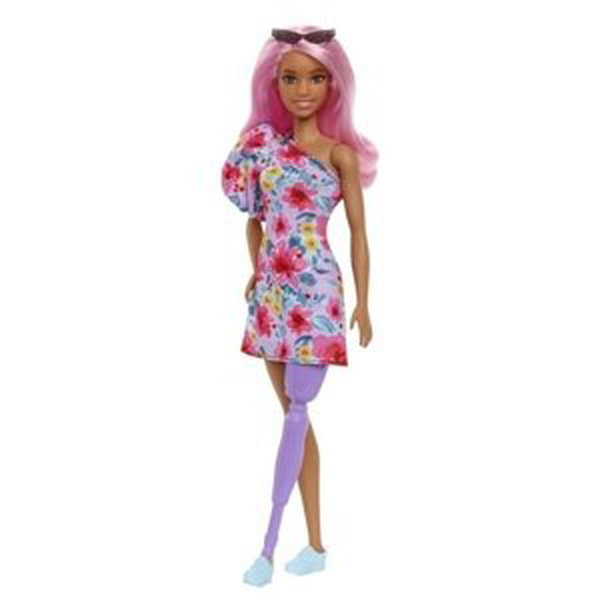 Barbie modelka 189 s protetickou nohou, mattel hbv21