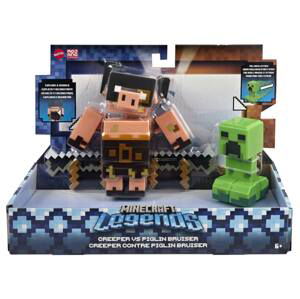 Mattel minecraft legends creeper vs piglin bruiser