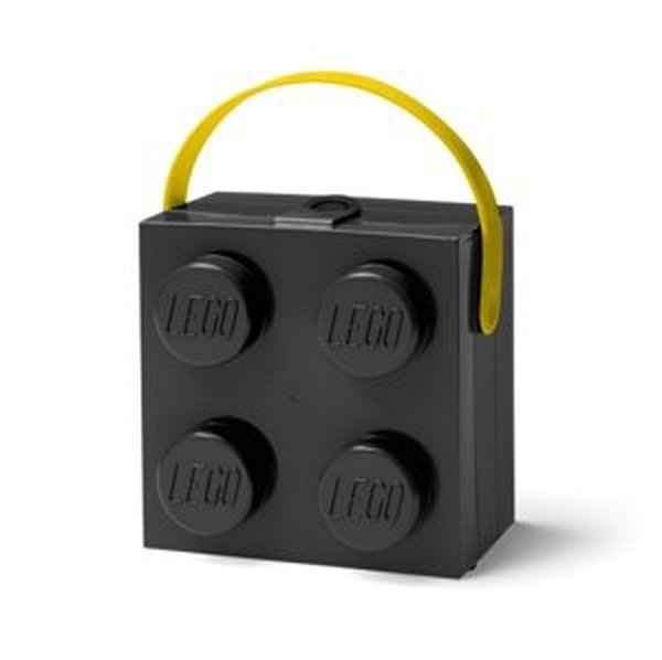 Lego® svačinový box s rukojetí černý