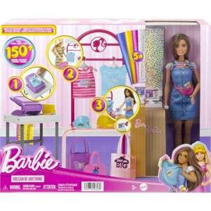 Mattel barbie módní design studio s panenkou, hkt78