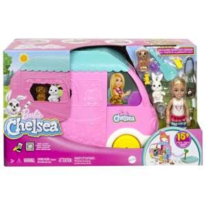 Mattel barbie chelsea 2 v 1 karavan s panenkou, hnh90