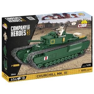 Cobi 3046 britský tank churchill mk iii - company of heroes