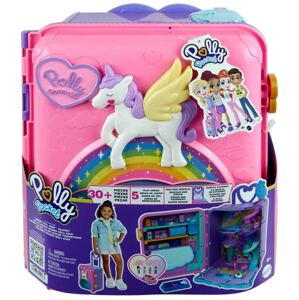 Mattel polly pocket kufr na kolečkách jednorožec, hkv43