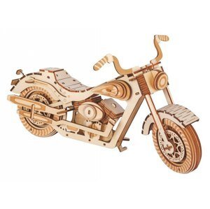 Woodcraft dřevěné 3d puzzle motocykl hd 1