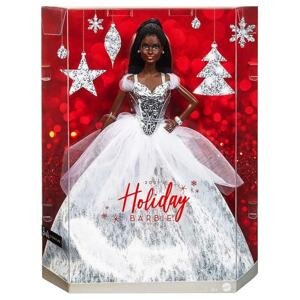 Mattel barbie vánoční panenka 2021 černoška, gxl19