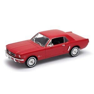 Kovový model 1:24 ford mustang coupe 1964-1/2 červený
