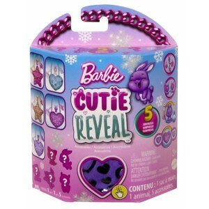 Mattel barbie® cutie reveal™ plyšová kabelka fialové srdce hkr37