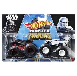 Mattel hot wheels® monster trucks demoliční duo darth wader vs. stormtrooper, hlt59