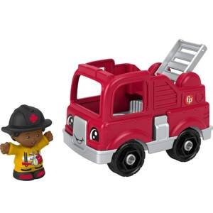 Mattel fisher price little people červený hasičský vůz, hpx85