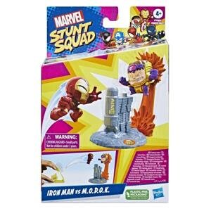 Hasbro marvel stunt squad iron man vs m.o.d.o.k., f7065