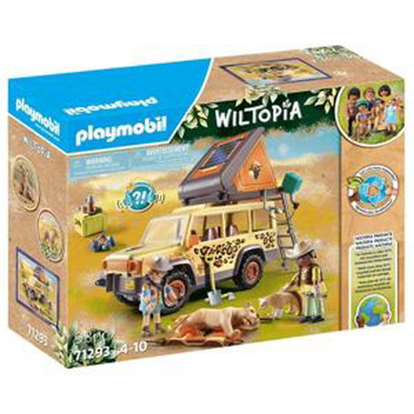 Playmobil® wiltopia 71293 s terénním vozidlem mezi lvy