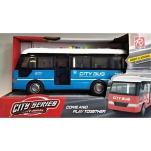 Autobus s efekty 25 cm modrý