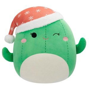 Squishmallows kaktus s vánoční čepkou maritza