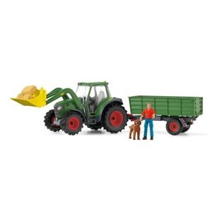 Schleich 42608 traktor s přívěsem