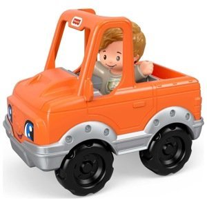 Mattel fisher price little people oranžový pick up, ggt36