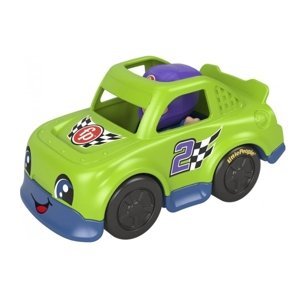 Mattel fisher price little people zelené závodní auto, gtt71