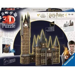 Ravensburger 11551 puzzle 3d harry potter: bradavický hrad - astronomická věž noční edice