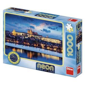Dino puzzle 1000 dílků neon pražský hrad